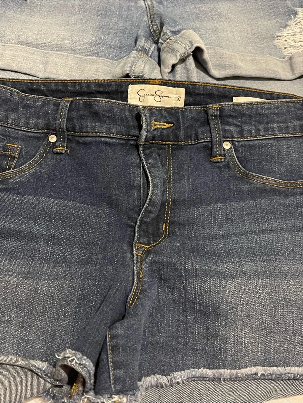 5 pair Denim Jean Shorts Mix - Light to Dark Wash